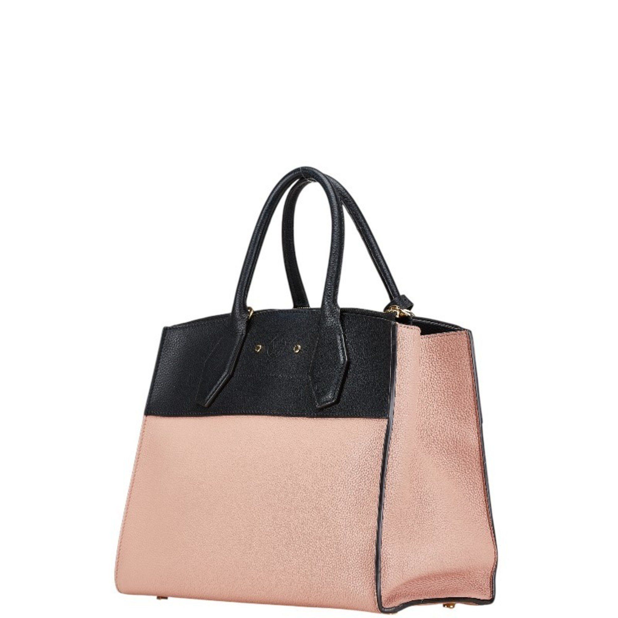 Louis Vuitton Louis Vuitton City Steamer MM Handbag Shoulder Bag M51036 Vanille Beige Noir Leather Women's LOUIS VUITTON Size ONE SIZE - 2 Thumbnail