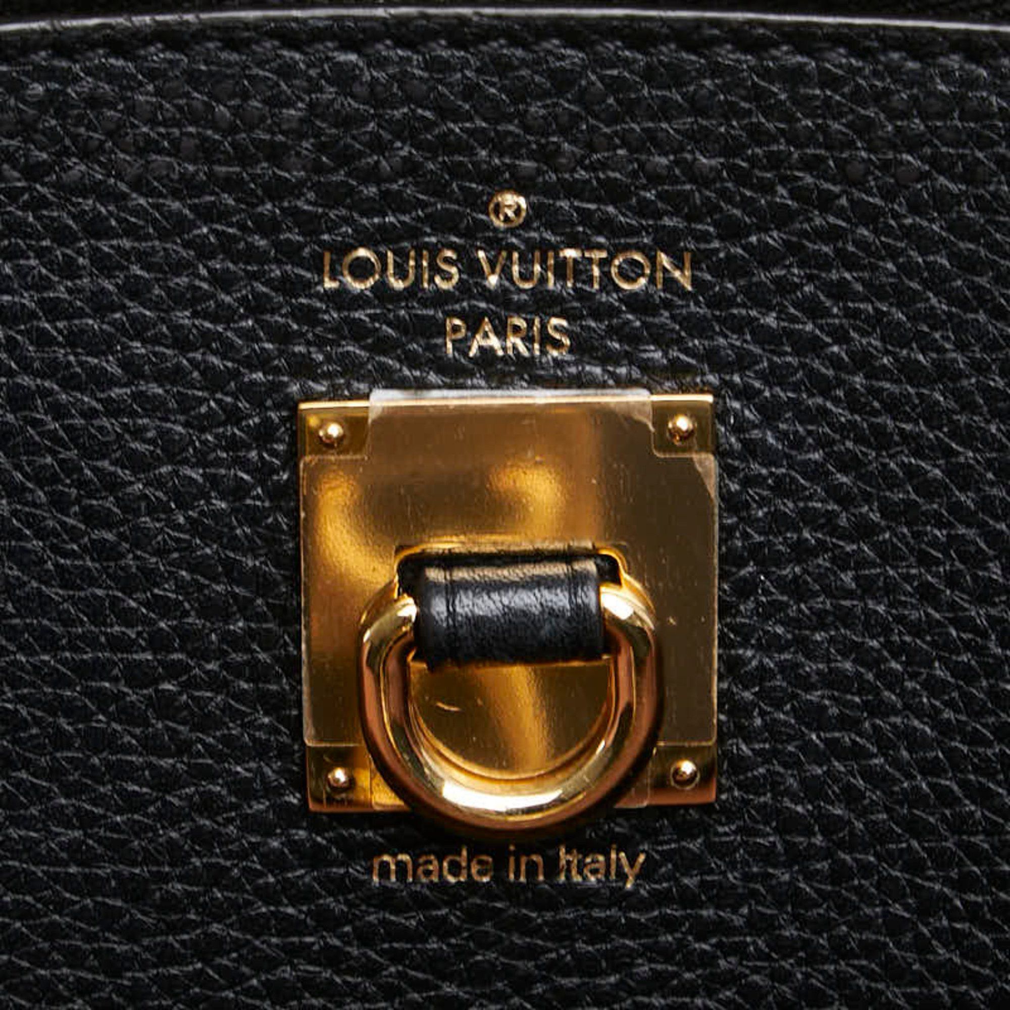 Louis Vuitton Louis Vuitton City Steamer MM Handbag Shoulder Bag M51036 Vanille Beige Noir Leather Women's LOUIS VUITTON Size ONE SIZE - 10 Thumbnail