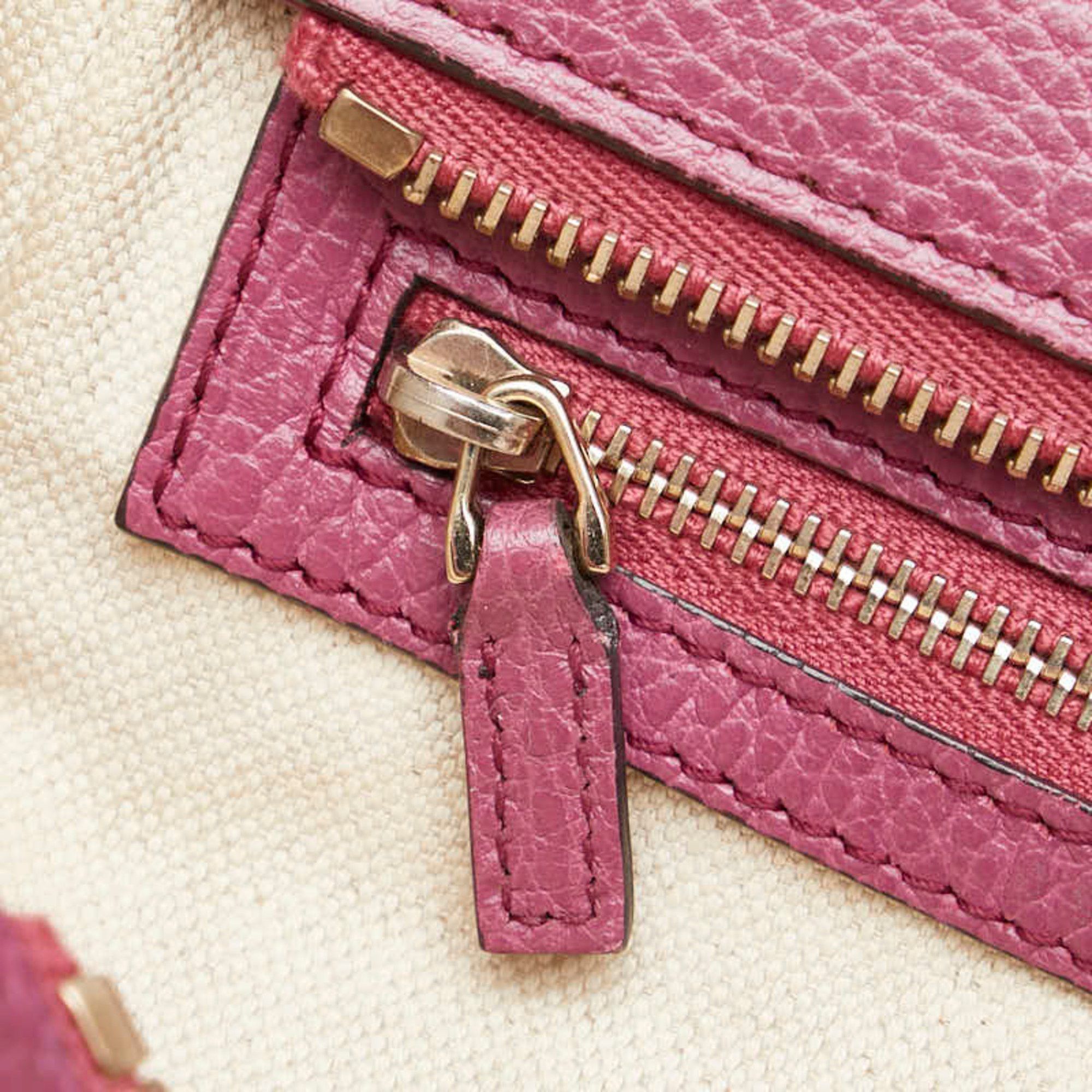 Gucci GUCCI Handbag Shoulder Bag Purple Leather Women's Size ONE SIZE - 9 Thumbnail