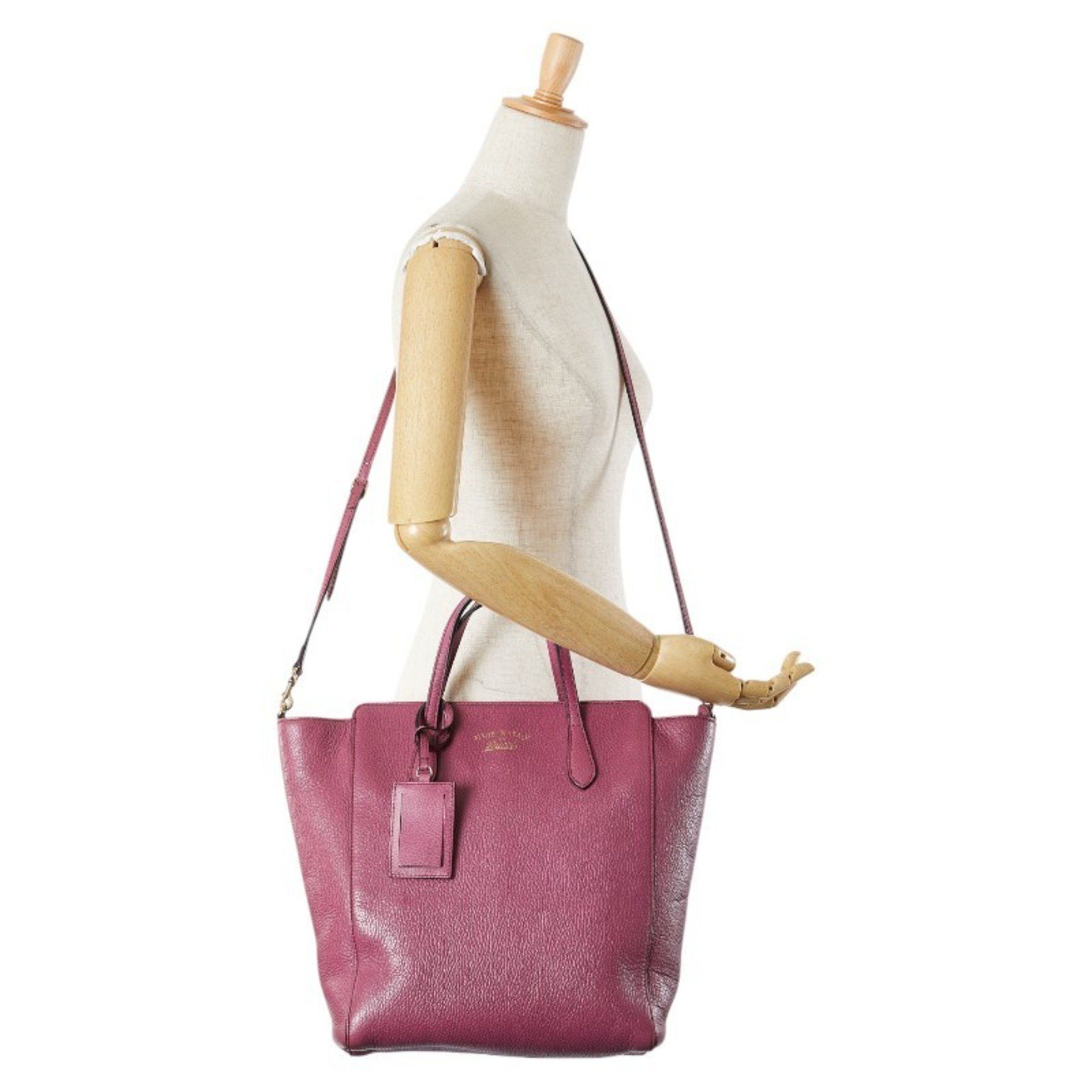Gucci GUCCI Handbag Shoulder Bag Purple Leather Women's Size ONE SIZE - 12 Thumbnail