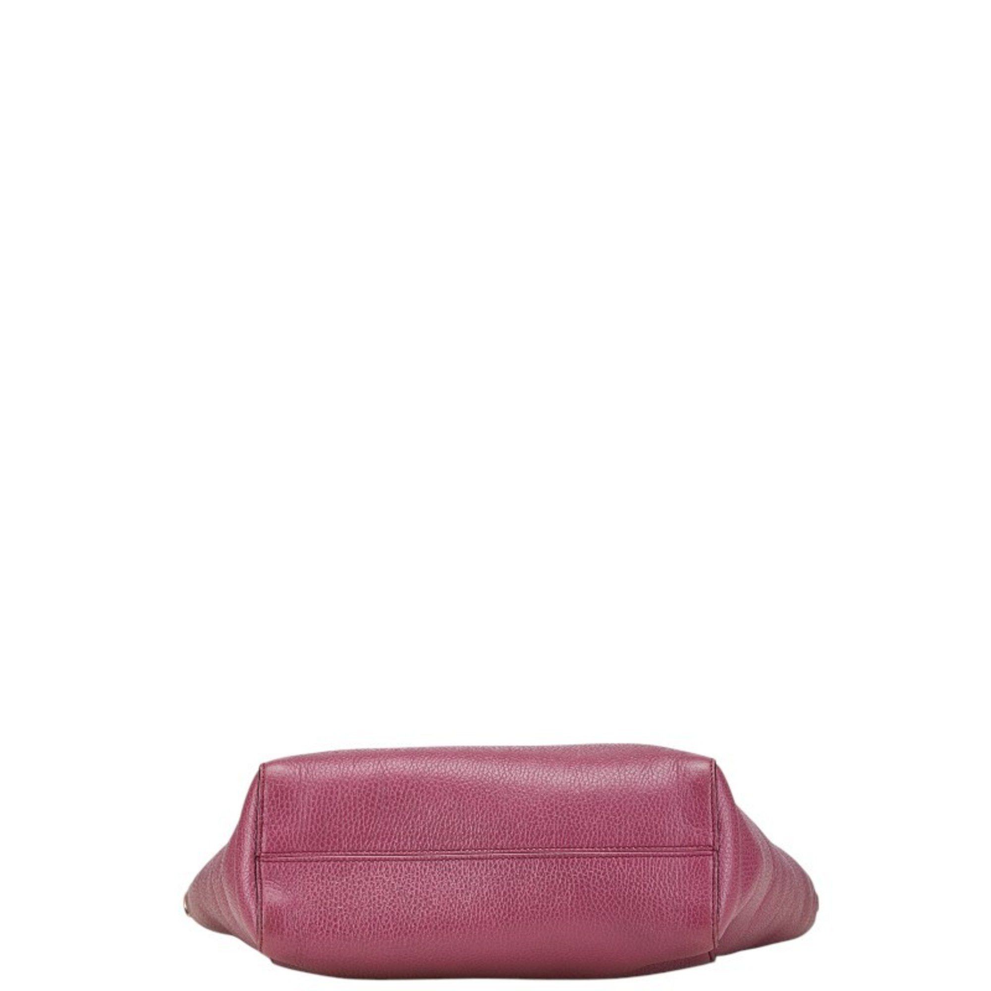 Gucci GUCCI Handbag Shoulder Bag Purple Leather Women's Size ONE SIZE - 3 Thumbnail