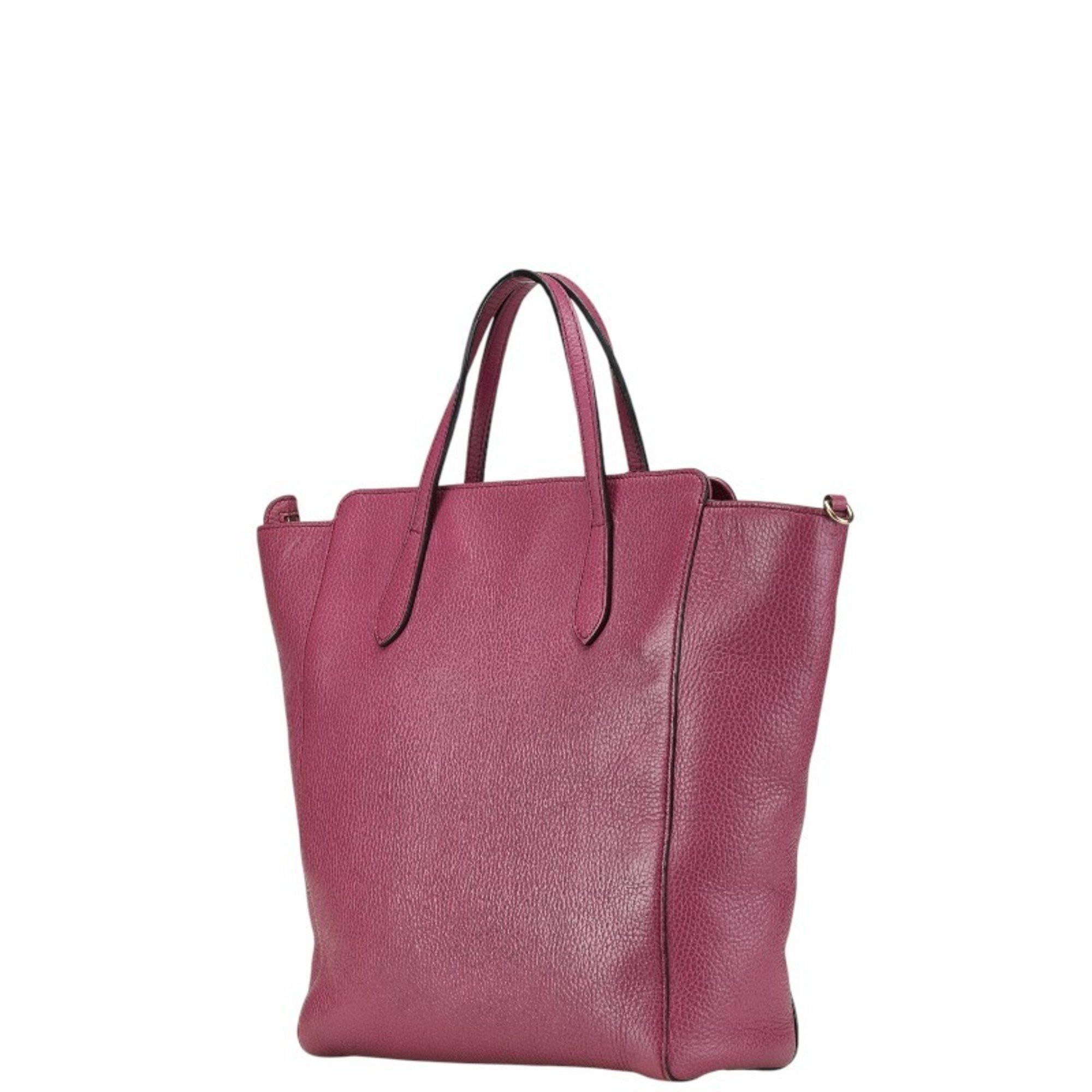 Gucci GUCCI Handbag Shoulder Bag Purple Leather Women's Size ONE SIZE - 2 Thumbnail