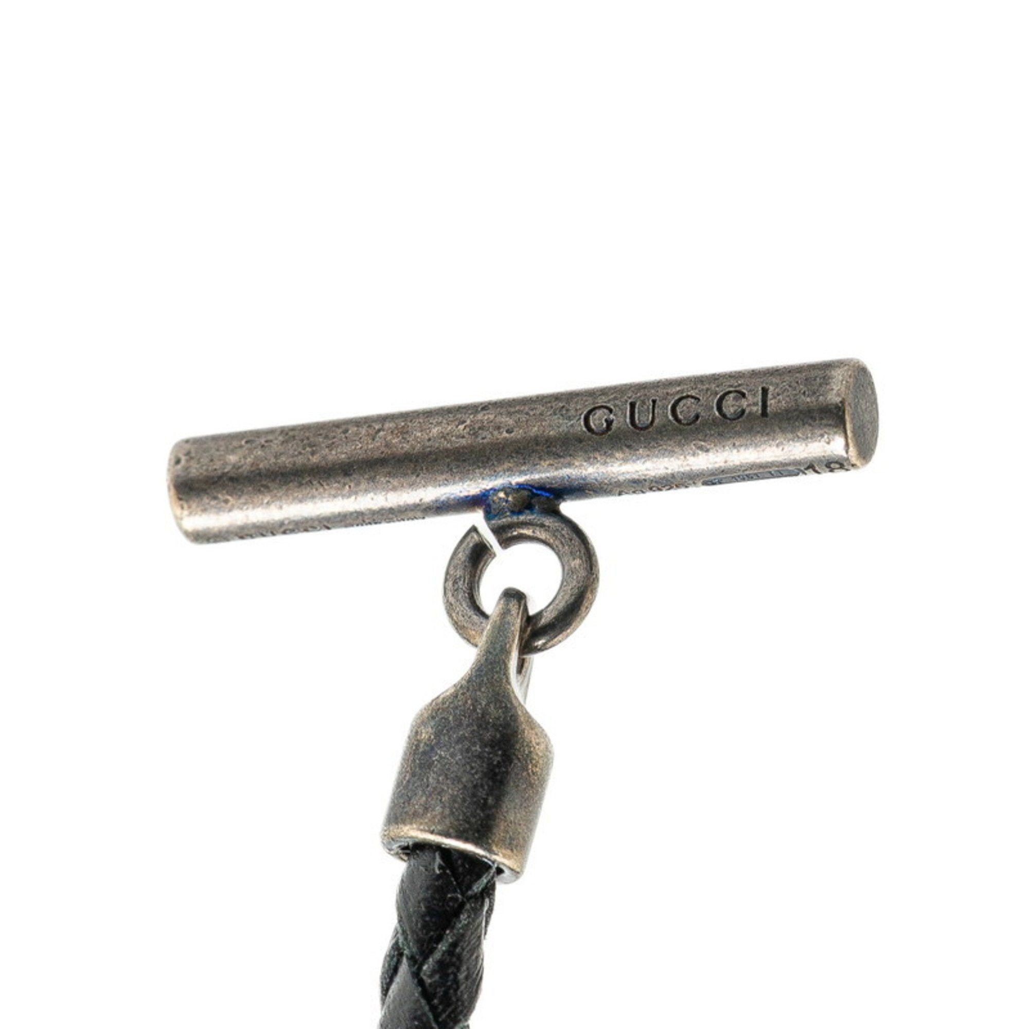 Gucci Gucci Horsebit Choker #18 Black Leather SV925 Silver Women's GUCCI Size ONE SIZE - 4 Thumbnail