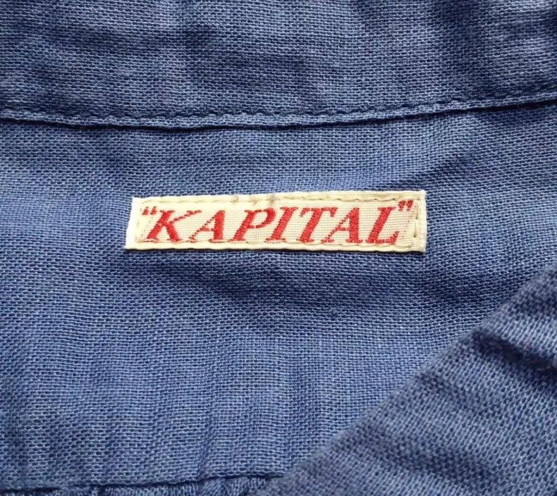 Kapital Embroidered Blue Drawstring Pullover Top - dmc Size US L / EU 52-54 / 3 - 3 Thumbnail