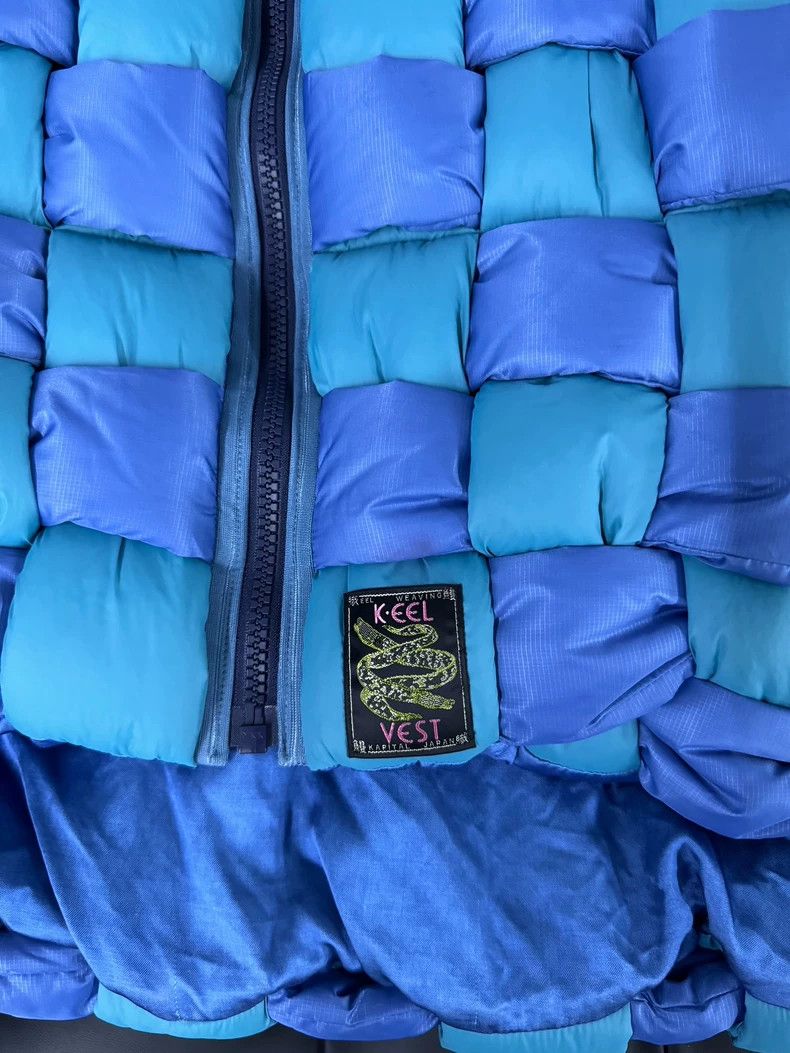 Kapital Classic Blue Vest with Unique Padded Design - dmc Size US M / EU 48-50 / 2 - 3 Thumbnail