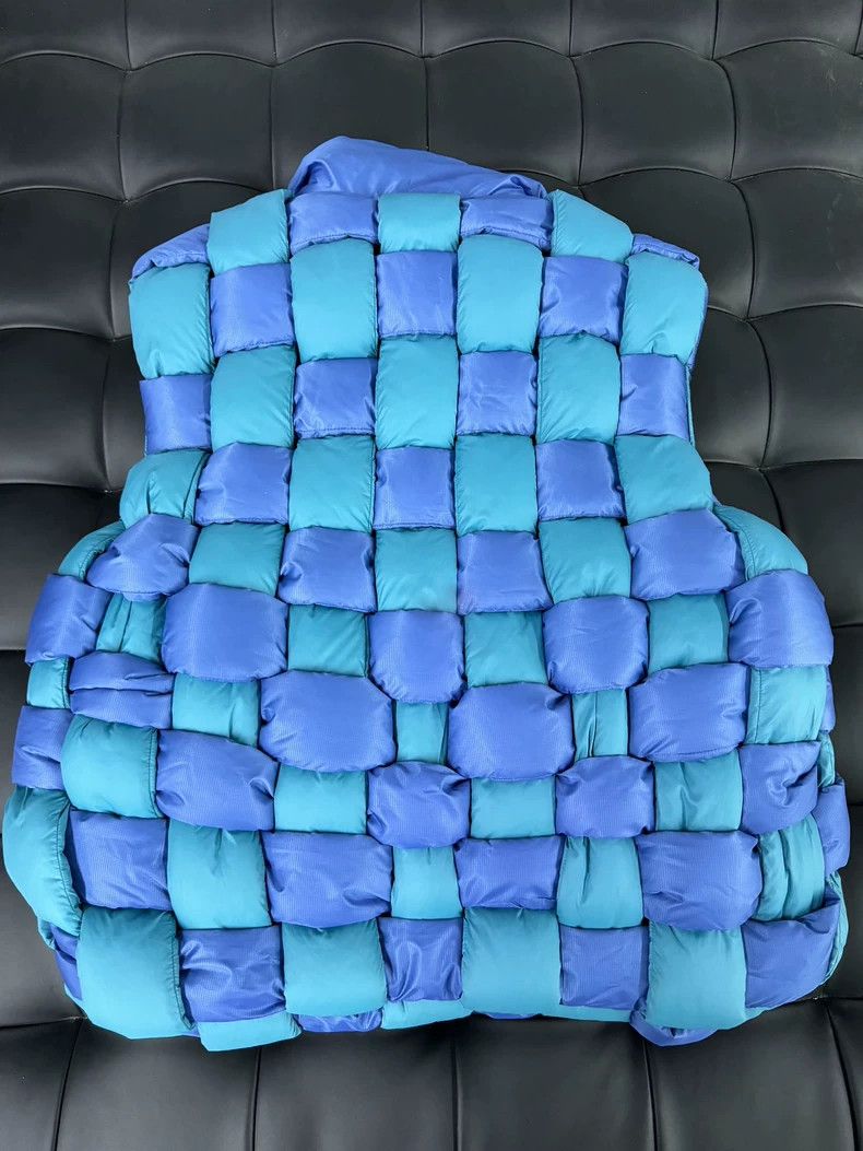 Kapital Classic Blue Vest with Unique Padded Design - dmc Size US M / EU 48-50 / 2 - 2 Thumbnail