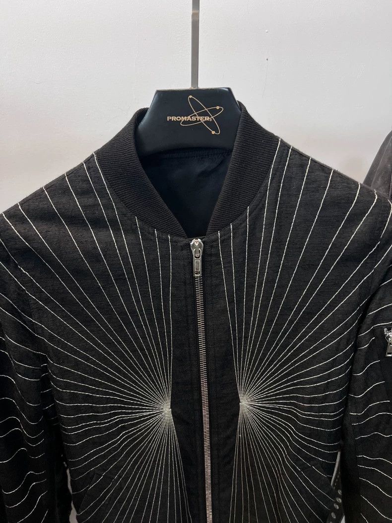Rick Owens Rick Owens MA-1 Flight Jacket with Lines - dmc Size US M / EU 48-50 / 2 - 3 Thumbnail
