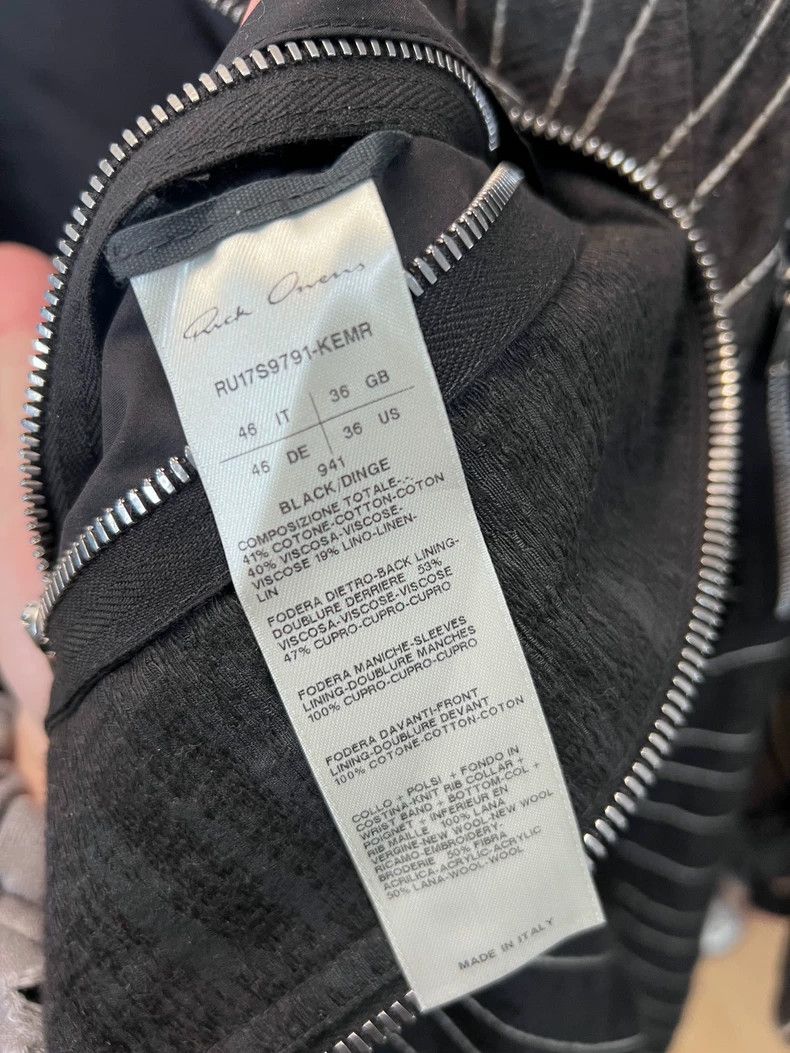 Rick Owens Rick Owens MA-1 Flight Jacket with Lines - dmc Size US M / EU 48-50 / 2 - 7 Thumbnail