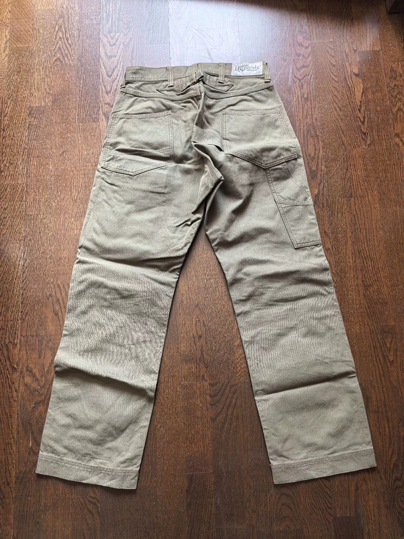 Freewheelers Freewheelers Derrickman Green Canvas Pants - dmc Size US 30 / EU 46 - 2 Thumbnail