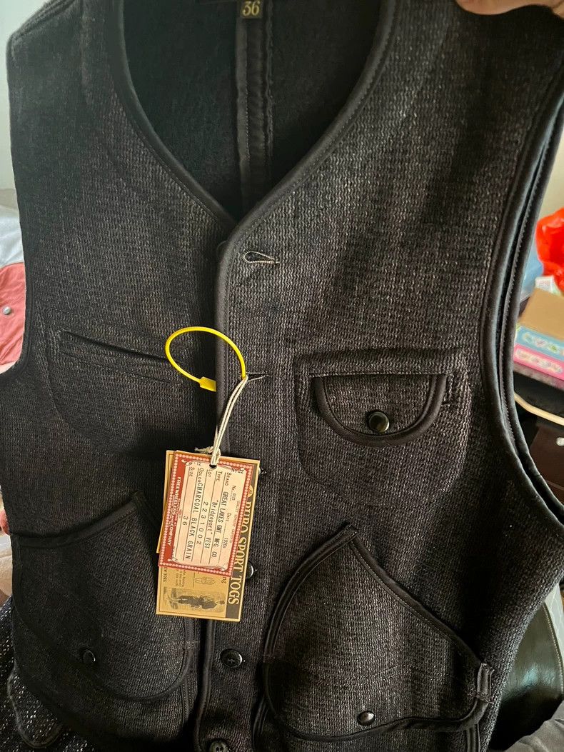Freewheelers Freewheelers Vest Size 36 Black Color - dmc Size US S / EU 44-46 / 1 - 9 Thumbnail
