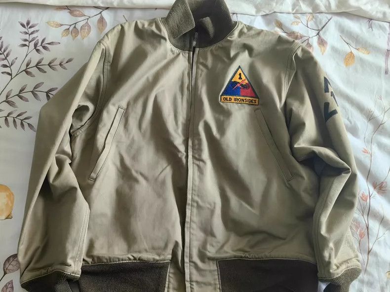 Freewheelers Vintage Military Tank Jacket Size 44 - dmc Size US L / EU 52-54 / 3 - 2 Thumbnail