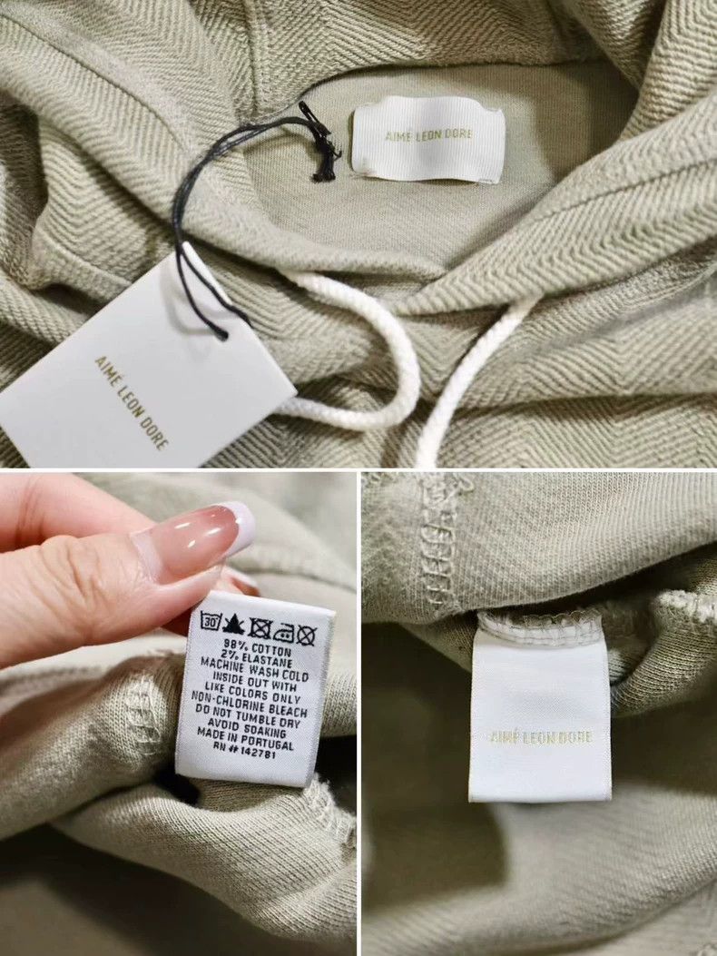 Aime Leon Dore Aime Leon Dore Hooded Sweatshirt in Beige - dmc Size US S / EU 44-46 / 1 - 7 Thumbnail