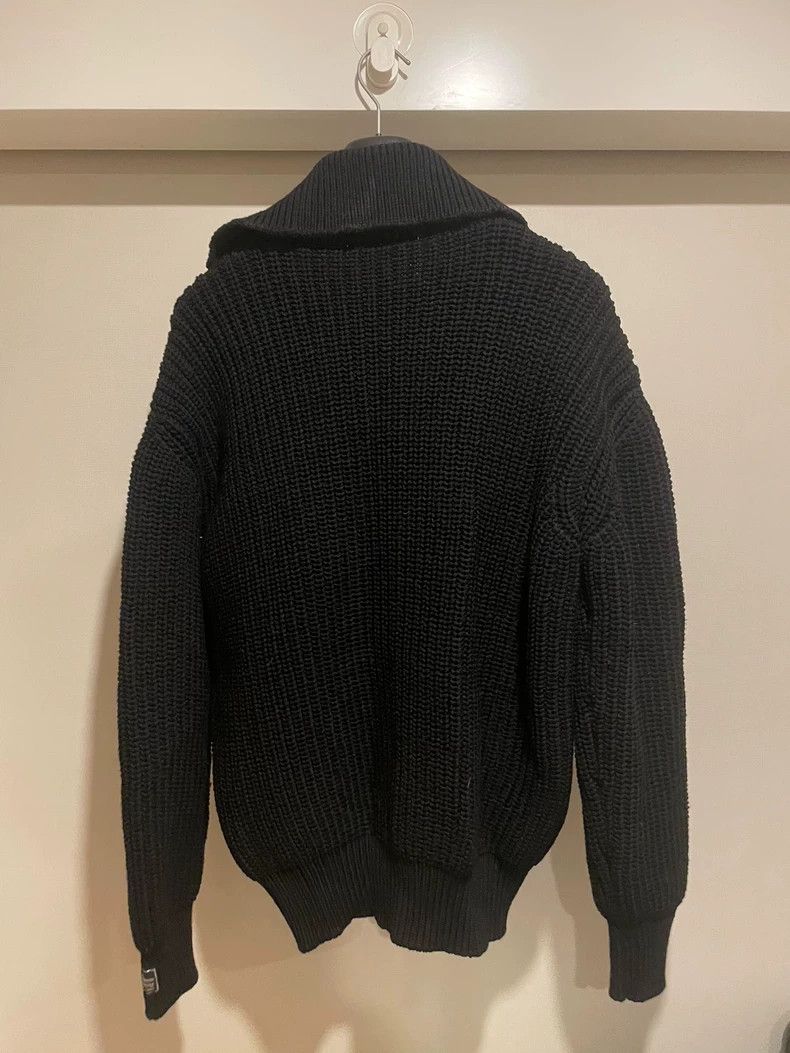 Raf Simons Raf Simons Black Knitted Zipper Coat Size S - dmc Size US S / EU 44-46 / 1 - 4 Thumbnail