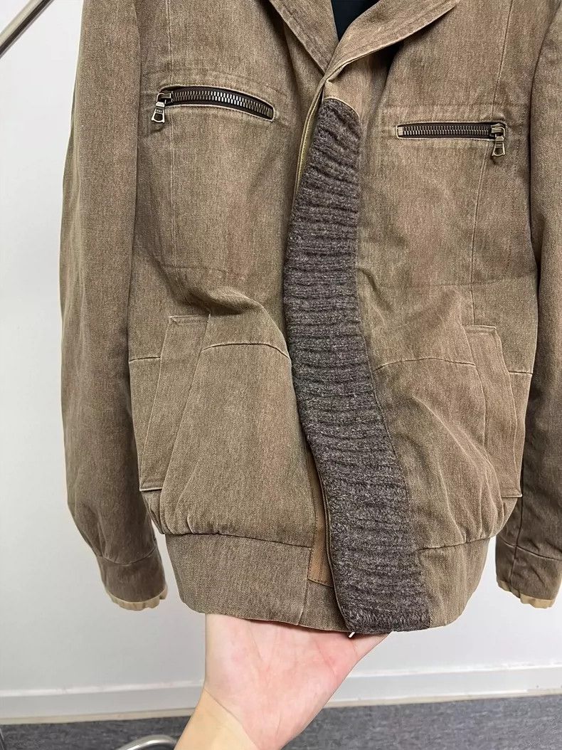 Dries Van Noten Dries Van Noten Washable Jacket with Knit Detail - dmc Size US L / EU 52-54 / 3 - 4 Thumbnail