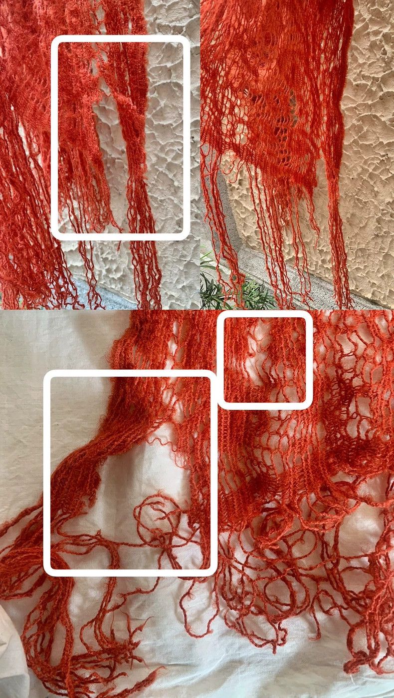 Dries Van Noten Dries Van Noten Vintage Orange Wool Scarf - dmc Size ONE SIZE - 9 Thumbnail
