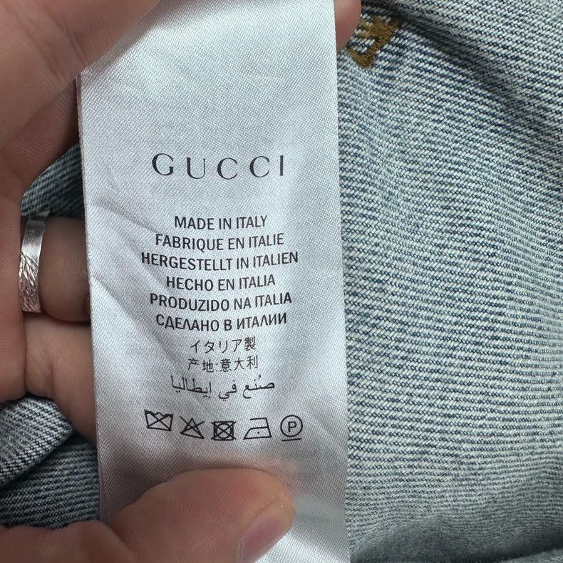 Gucci GUCCI Teddy Bear Denim Jacket Size 46 - dmc Size US M / EU 48-50 / 2 - 4 Thumbnail