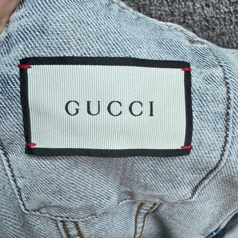 Gucci GUCCI Teddy Bear Denim Jacket Size 46 - dmc Size US M / EU 48-50 / 2 - 3 Thumbnail