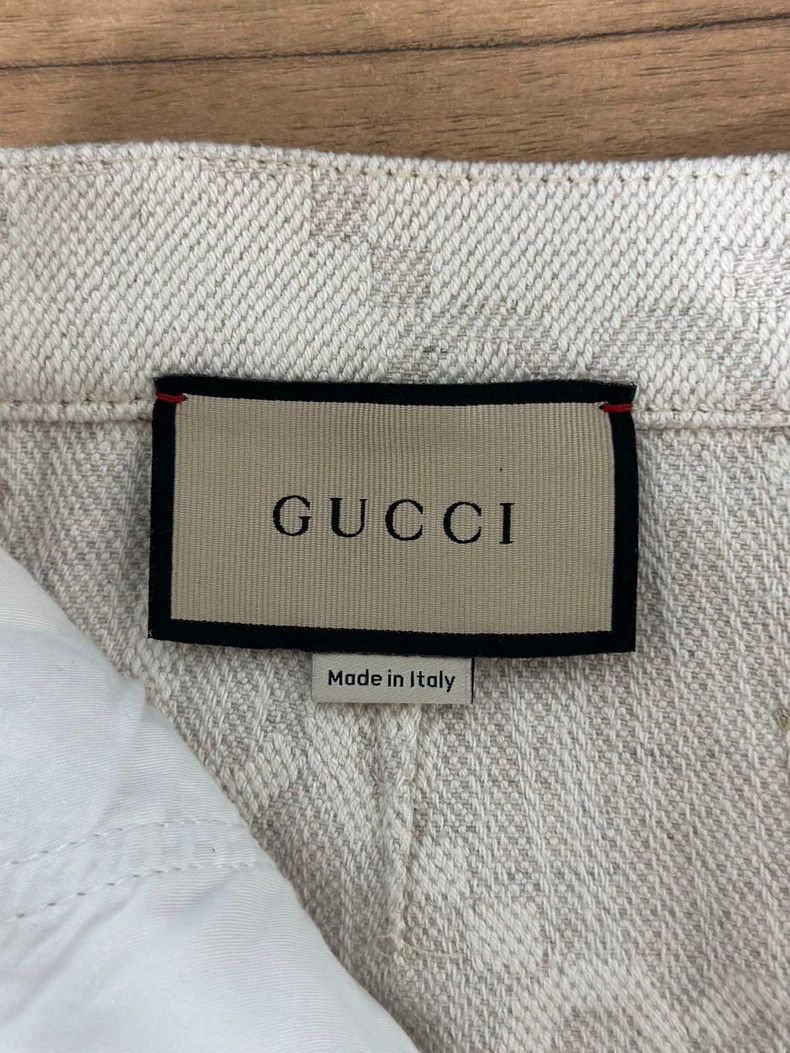 Gucci Gucci Denim Printed Shorts - dmc Size US 31 - 4 Thumbnail
