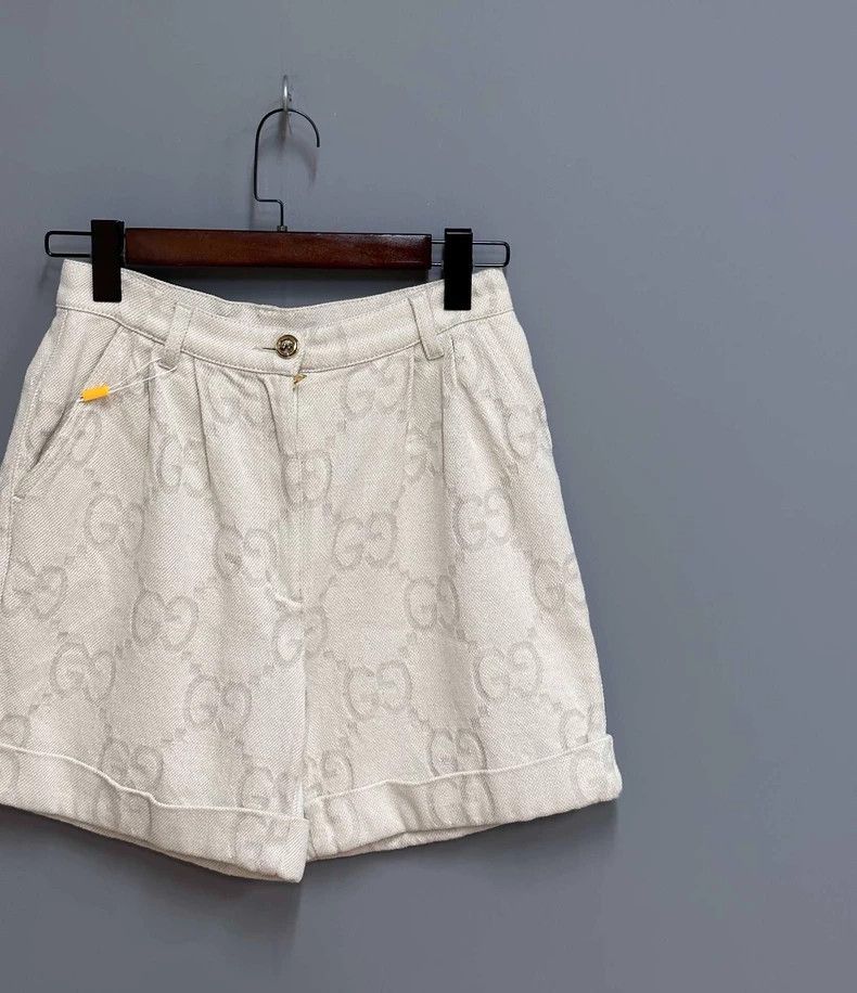 Gucci Gucci Denim Printed Shorts - dmc Size US 31 - 2 Thumbnail