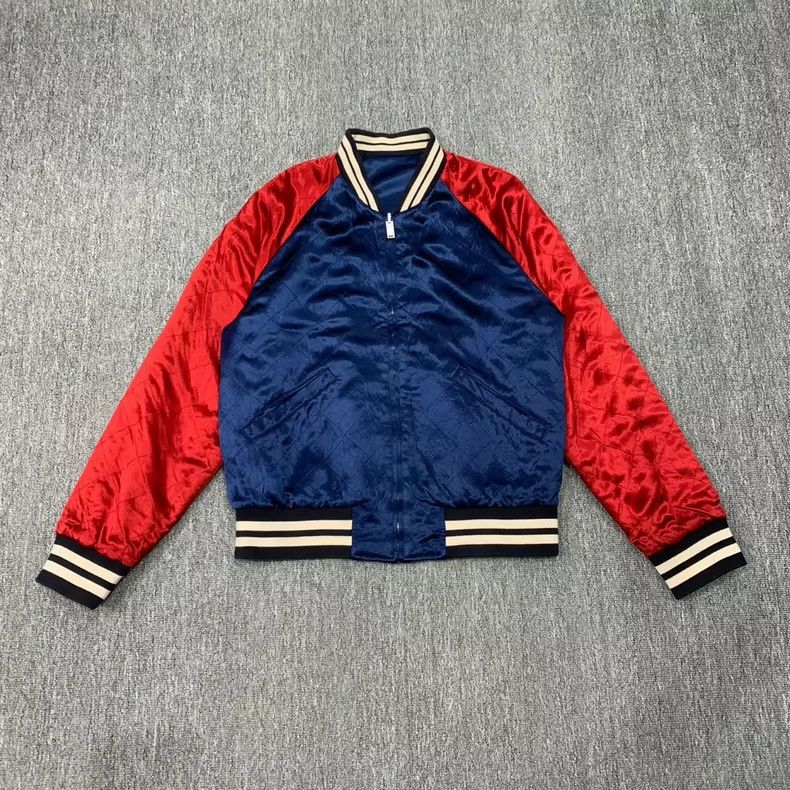 Gucci Gucci Red Blue Reversible Silk Jacket - dmc Size US M / EU 48-50 / 2 - 3 Thumbnail