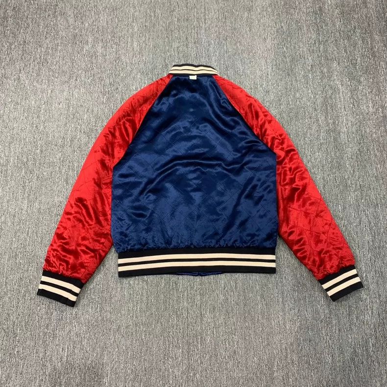 Gucci Gucci Red Blue Reversible Silk Jacket - dmc Size US M / EU 48-50 / 2 - 4 Thumbnail