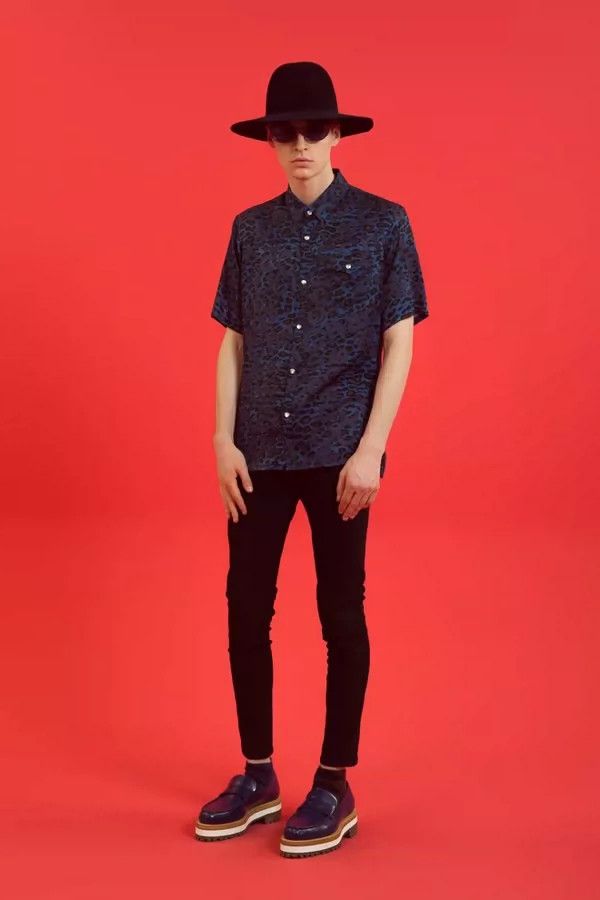 Undercover Blue Leopard Print Short Sleeve Shirt Size US M / EU 48-50 / 2 - 7 Thumbnail
