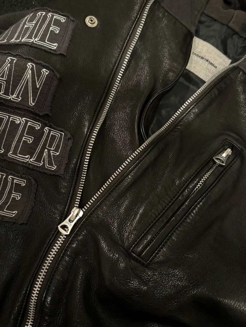 Undercover Undercover Leather Jacket with Hoodie Size US S / EU 44-46 / 1 - 3 Thumbnail