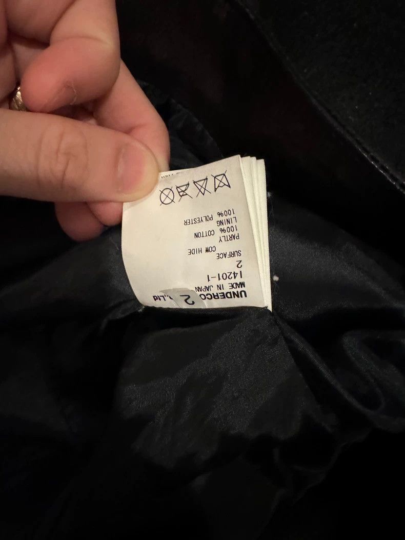 Undercover Undercover Leather Jacket with Hoodie Size US S / EU 44-46 / 1 - 4 Thumbnail