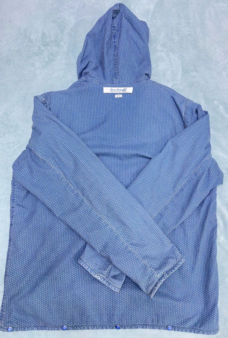 Porter Classic Sashiko Motif Premium Hoodie Pullover Jacket Size US S / EU 44-46 / 1 - 4 Thumbnail