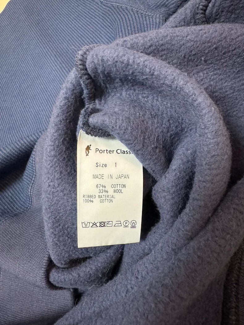 Porter Classic Navy Wool Baseball Sweatshirt for Men Size US XS / EU 42 / 0 - 7 Thumbnail