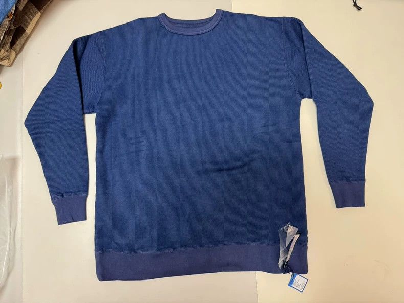 Porter Classic Navy Wool Baseball Sweatshirt for Men Size US XS / EU 42 / 0 - 5 Thumbnail