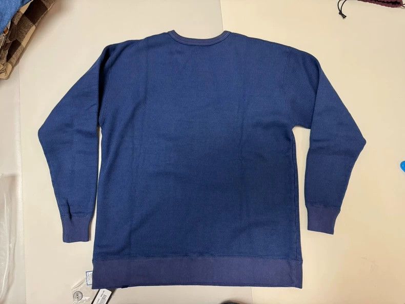 Porter Classic Navy Wool Baseball Sweatshirt for Men Size US XS / EU 42 / 0 - 3 Thumbnail