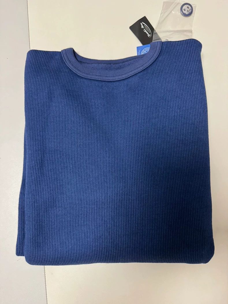 Porter Classic Navy Wool Baseball Sweatshirt for Men Size US XS / EU 42 / 0 - 4 Thumbnail