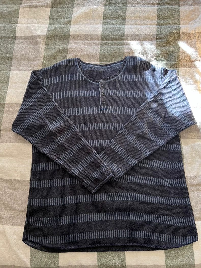 Porter Classic Porter Classic Stripe Long Sleeve Knit Tee Size US XL / EU 56 / 4 - 2 Thumbnail