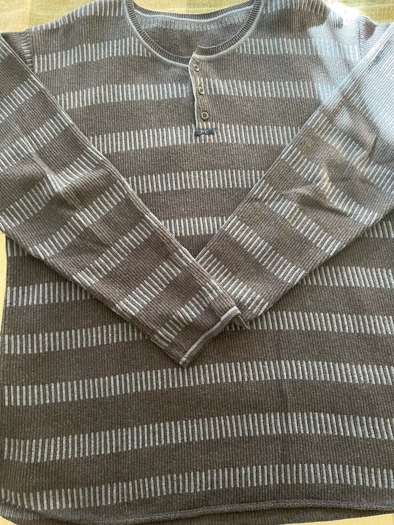 Porter Classic Porter Classic Stripe Long Sleeve Knit Tee Size US XL / EU 56 / 4 - 4 Thumbnail