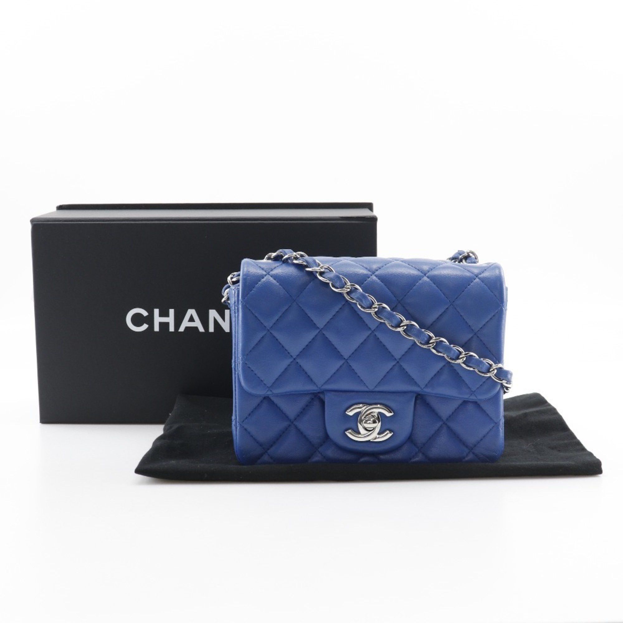 Chanel CHANEL Chain Shoulder Bag Matelasse A35200 Lambskin Blue Turnlock ChainShoulder Women's Size ONE SIZE - 15 Thumbnail