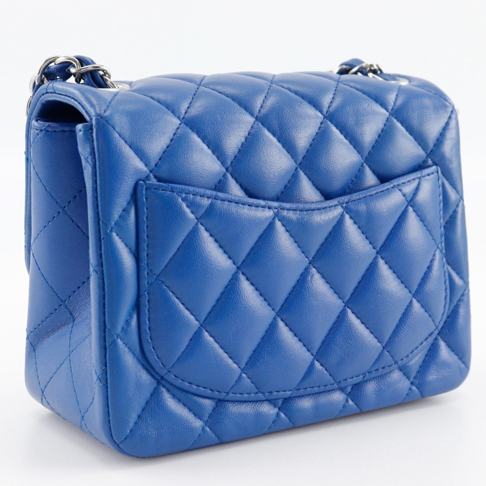 Chanel CHANEL Chain Shoulder Bag Matelasse A35200 Lambskin Blue Turnlock ChainShoulder Women's Size ONE SIZE - 3 Thumbnail