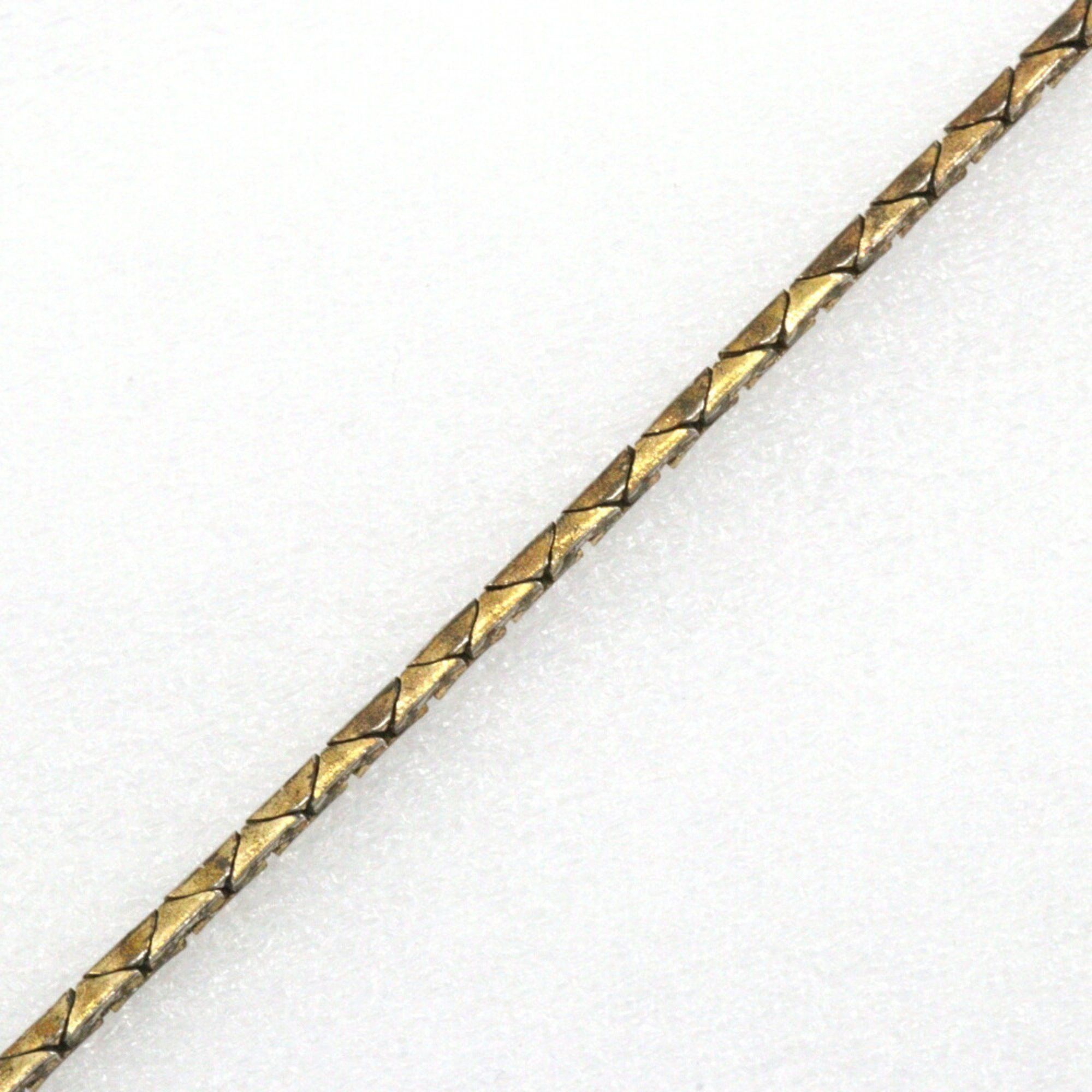 Dior Christian Dior Heart Necklace Gold Plated x Rhinestone Made in Germany Approx. 6.7g Women's Size ONE SIZE - 4 Thumbnail