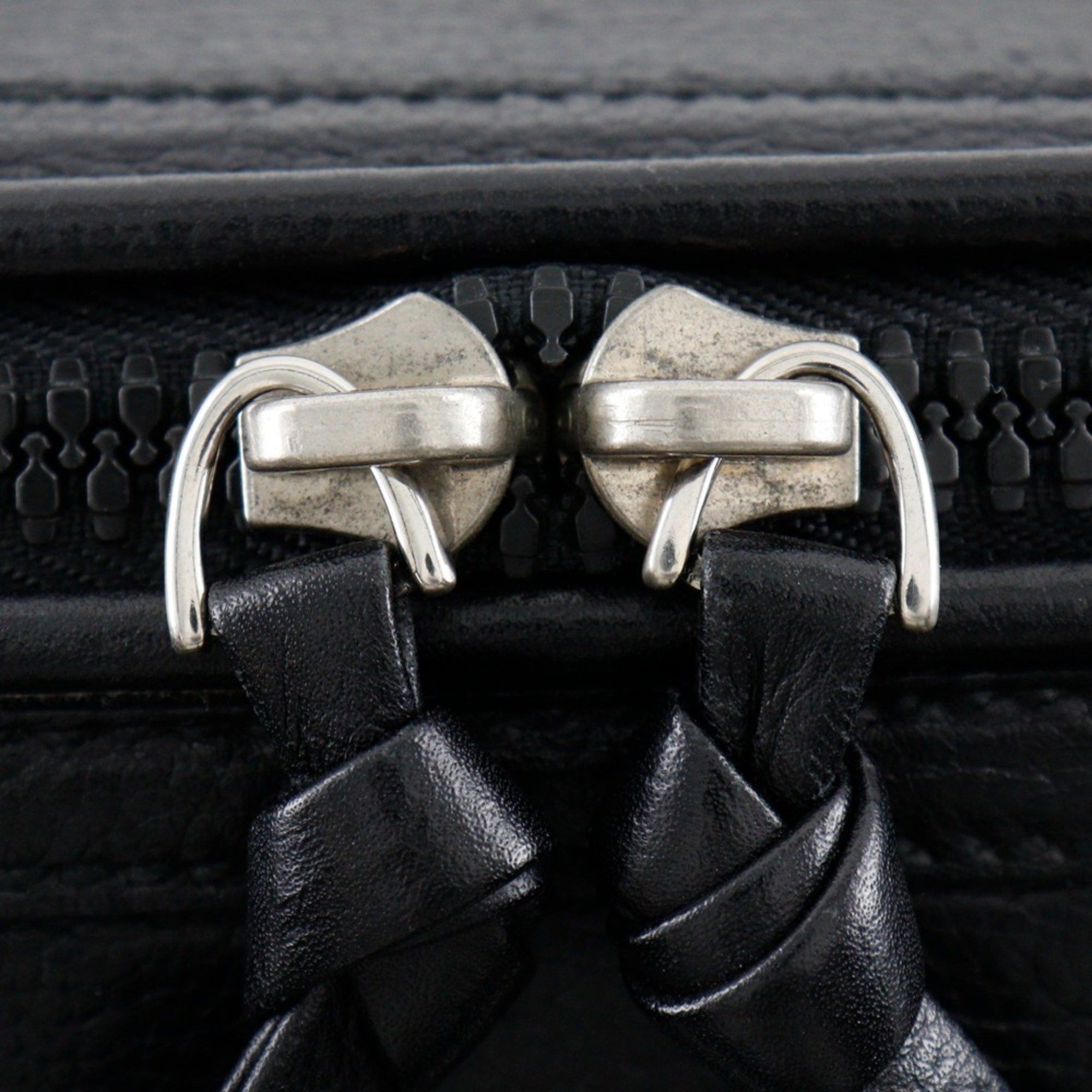 Bottega Veneta Bottega Veneta Tote Bag Canvas x Leather Gray/Black A5 Double Women's Size ONE SIZE - 15 Thumbnail