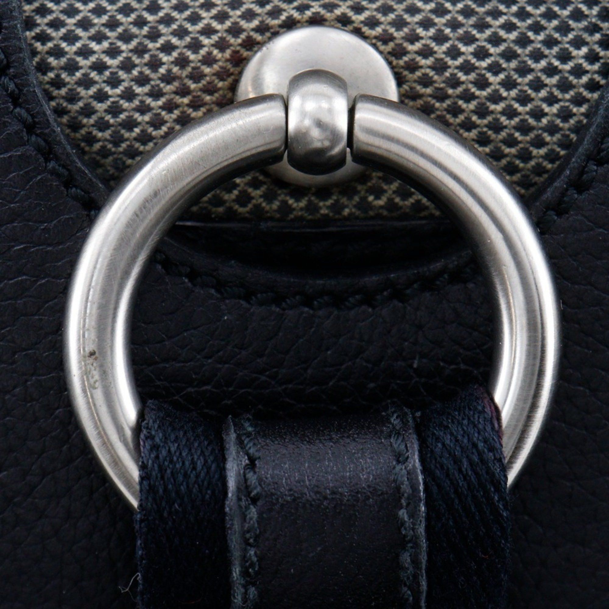 Bottega Veneta Bottega Veneta Tote Bag Canvas x Leather Gray/Black A5 Double Women's Size ONE SIZE - 17 Thumbnail