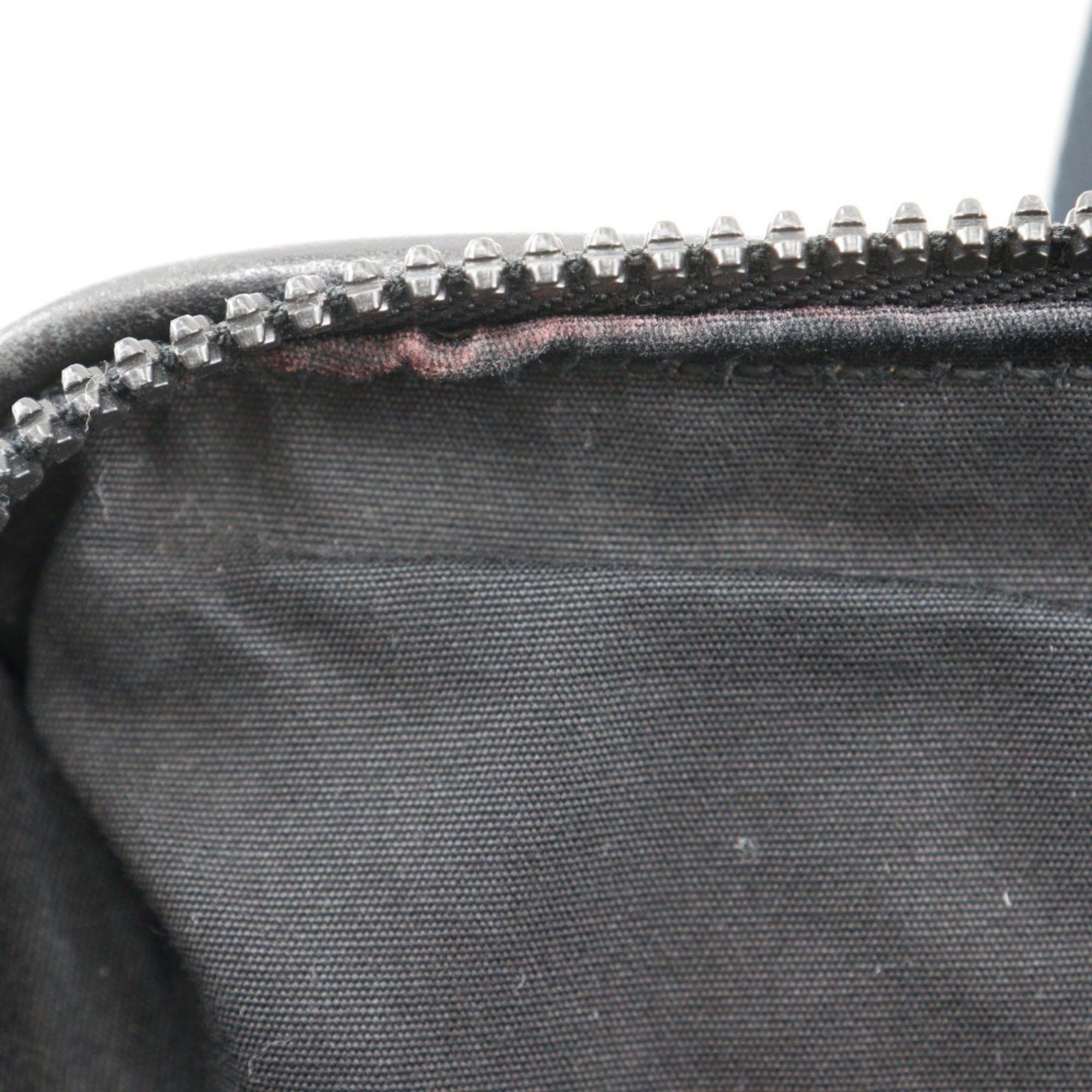Bottega Veneta Bottega Veneta Tote Bag Canvas x Leather Gray/Black A5 Double Women's Size ONE SIZE - 9 Thumbnail