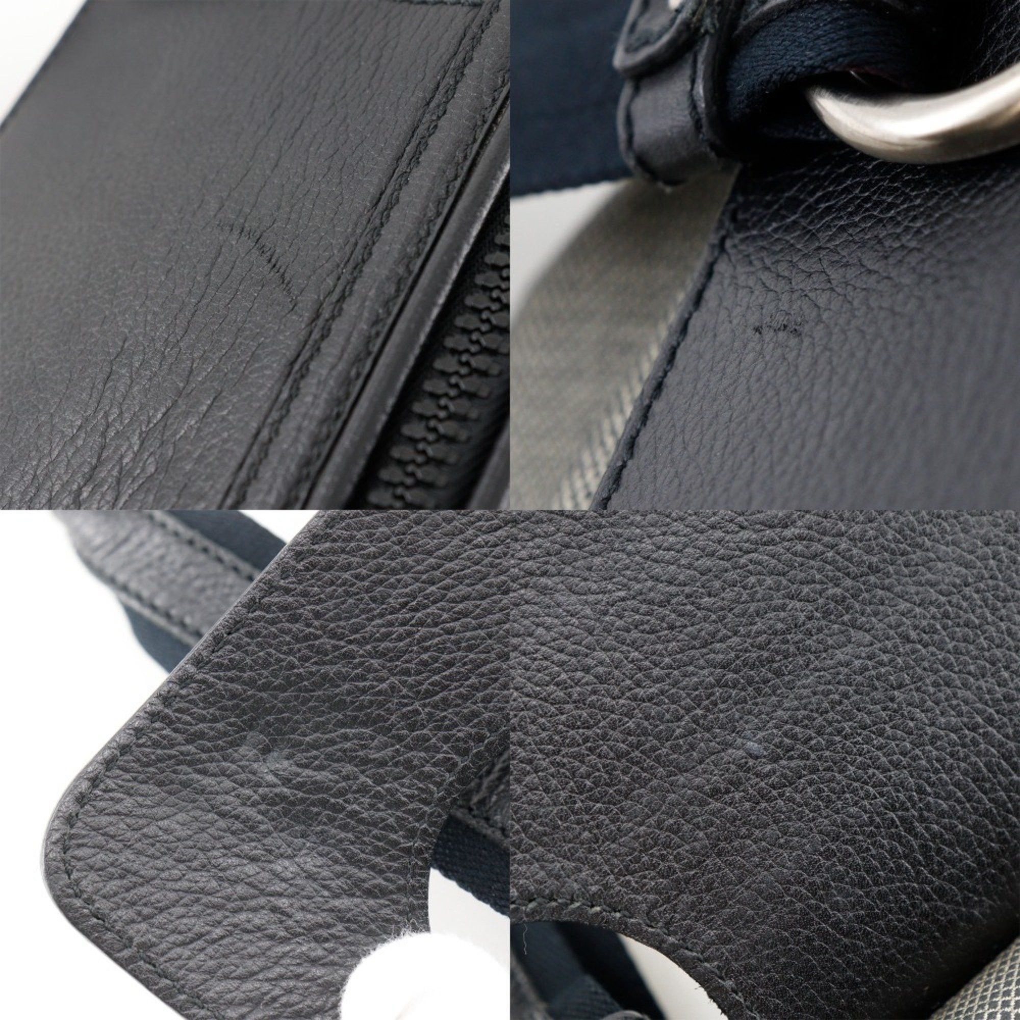 Bottega Veneta Bottega Veneta Tote Bag Canvas x Leather Gray/Black A5 Double Women's Size ONE SIZE - 7 Thumbnail