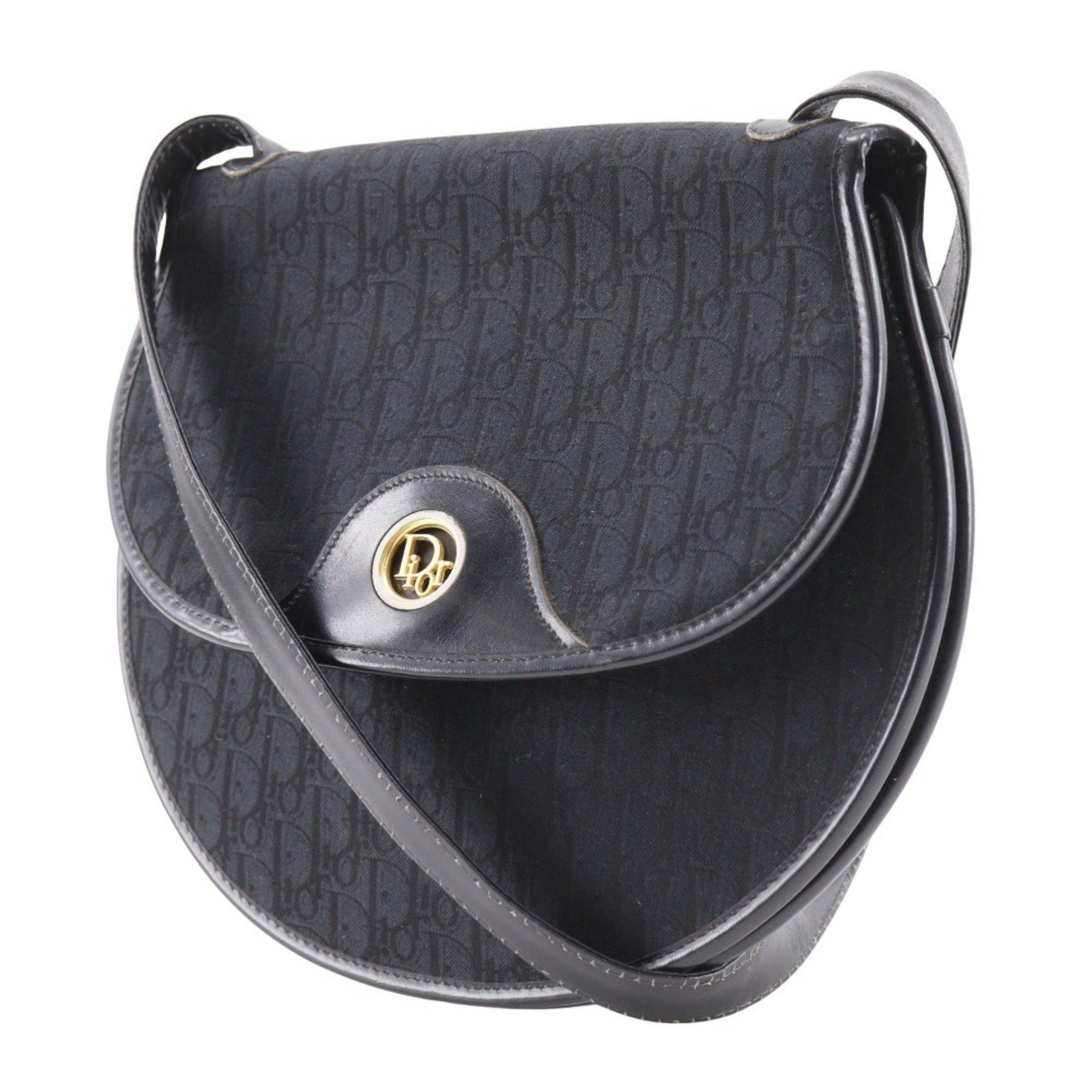 Dior Christian Dior Dior Trotter Shoulder Bag Canvas Black Snap Button Women's H130625545 Size ONE SIZE - 2 Thumbnail