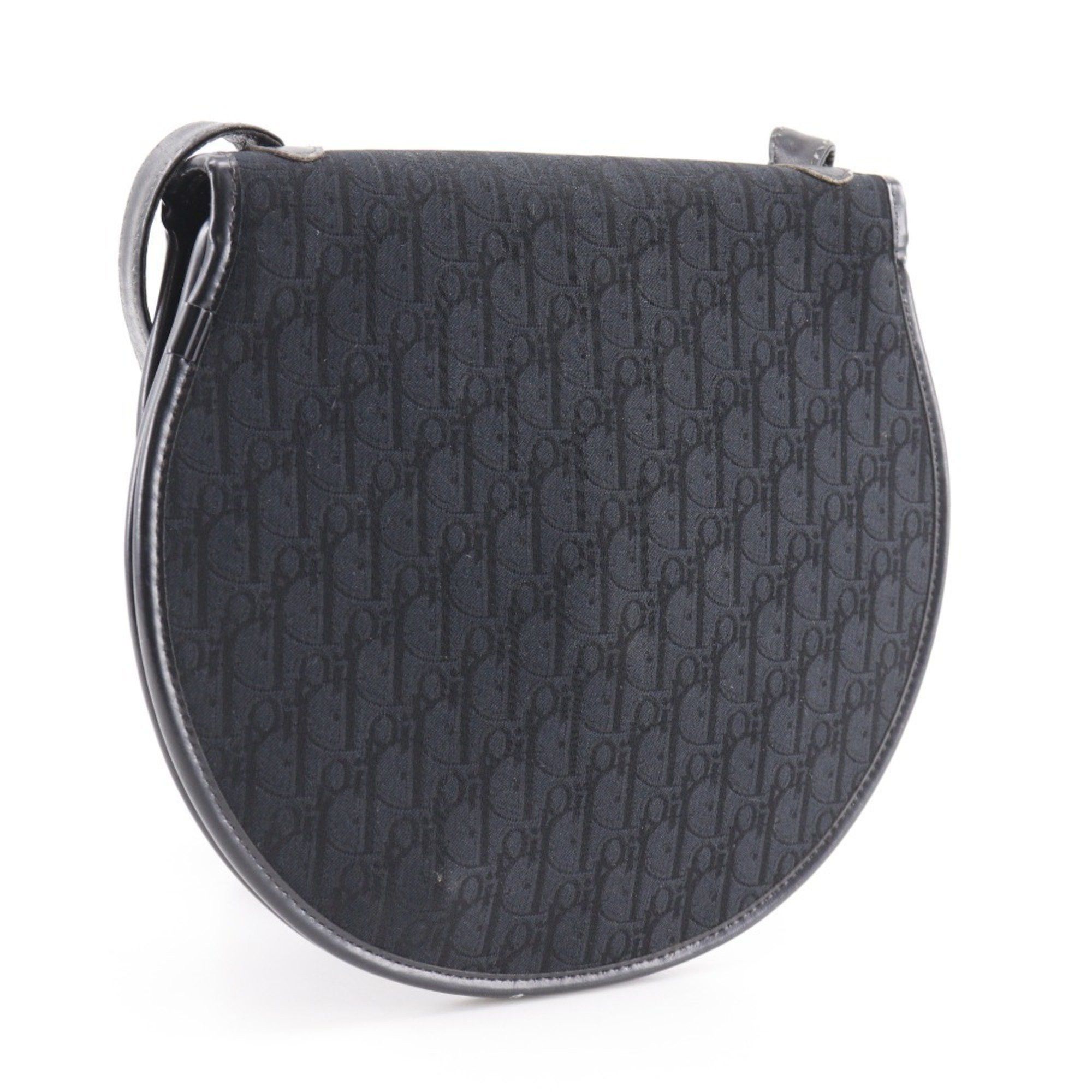 Dior Christian Dior Dior Trotter Shoulder Bag Canvas Black Snap Button Women's H130625545 Size ONE SIZE - 3 Thumbnail