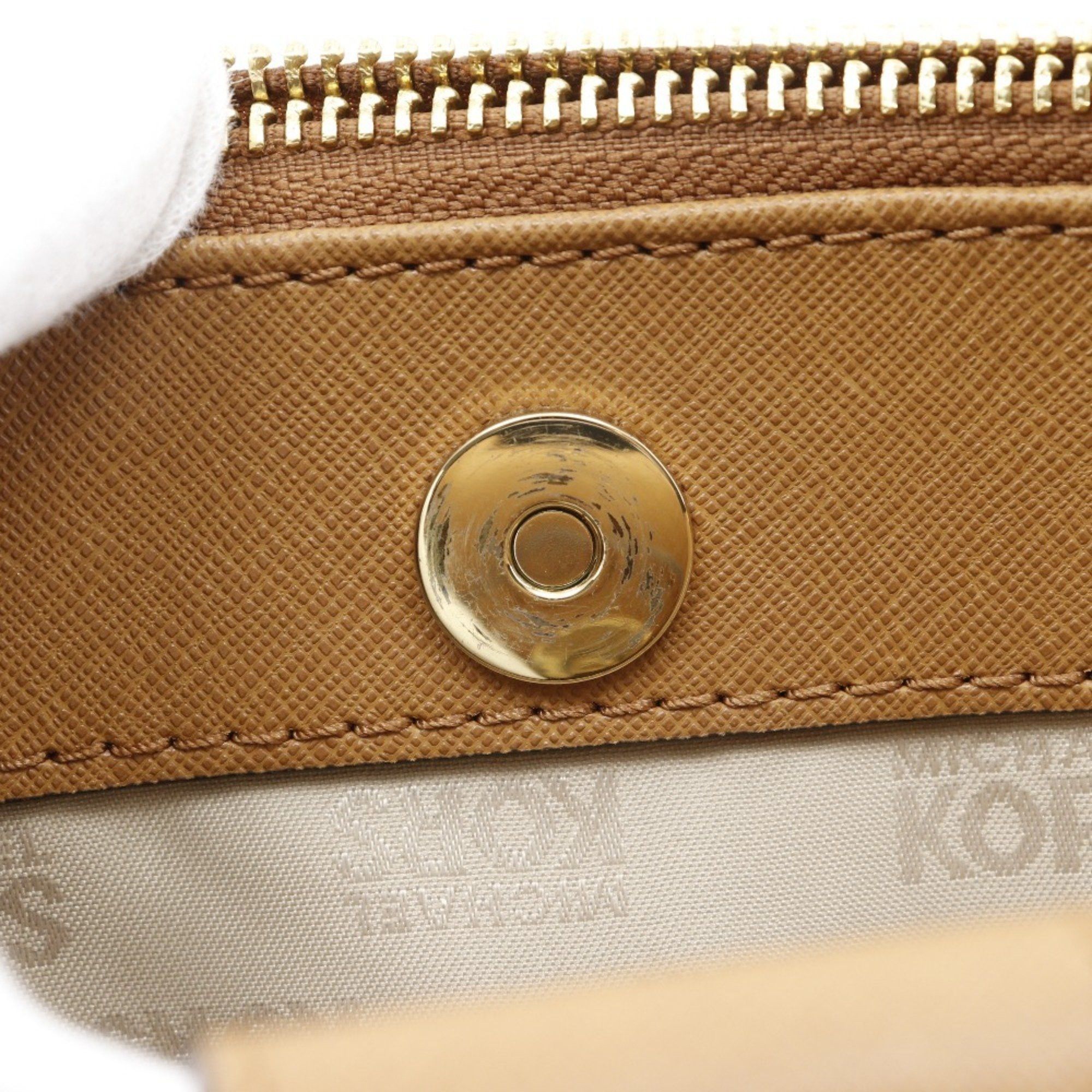 Michael Kors Michael Kors Tote Bag Handbag Leather Brown/Black/White A5 Type Women's Size ONE SIZE - 19 Thumbnail