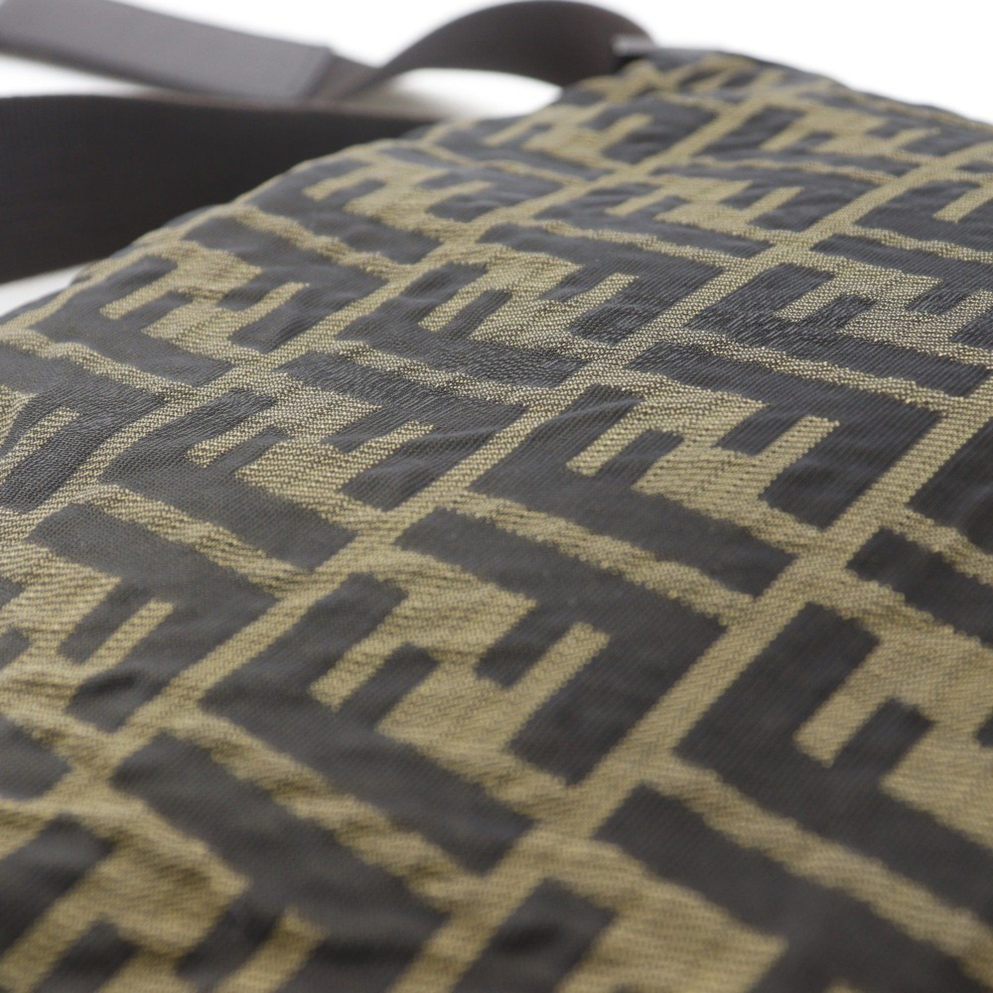 Fendi FENDI Zucca Shoulder Bag Nylon Canvas Brown Women's Size ONE SIZE - 12 Thumbnail