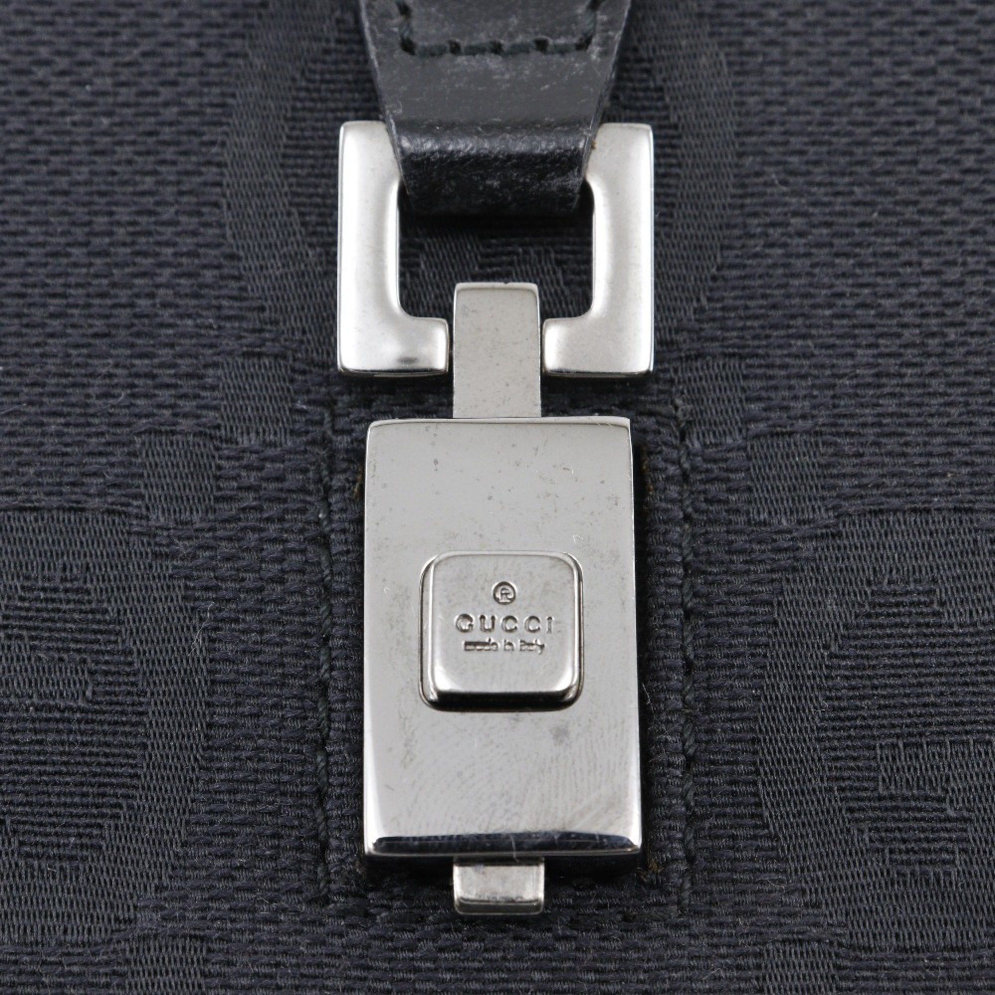 Gucci GUCCI Jackie Line Waist Bag Belt GG Canvas Black Flap Women's Size ONE SIZE - 8 Thumbnail