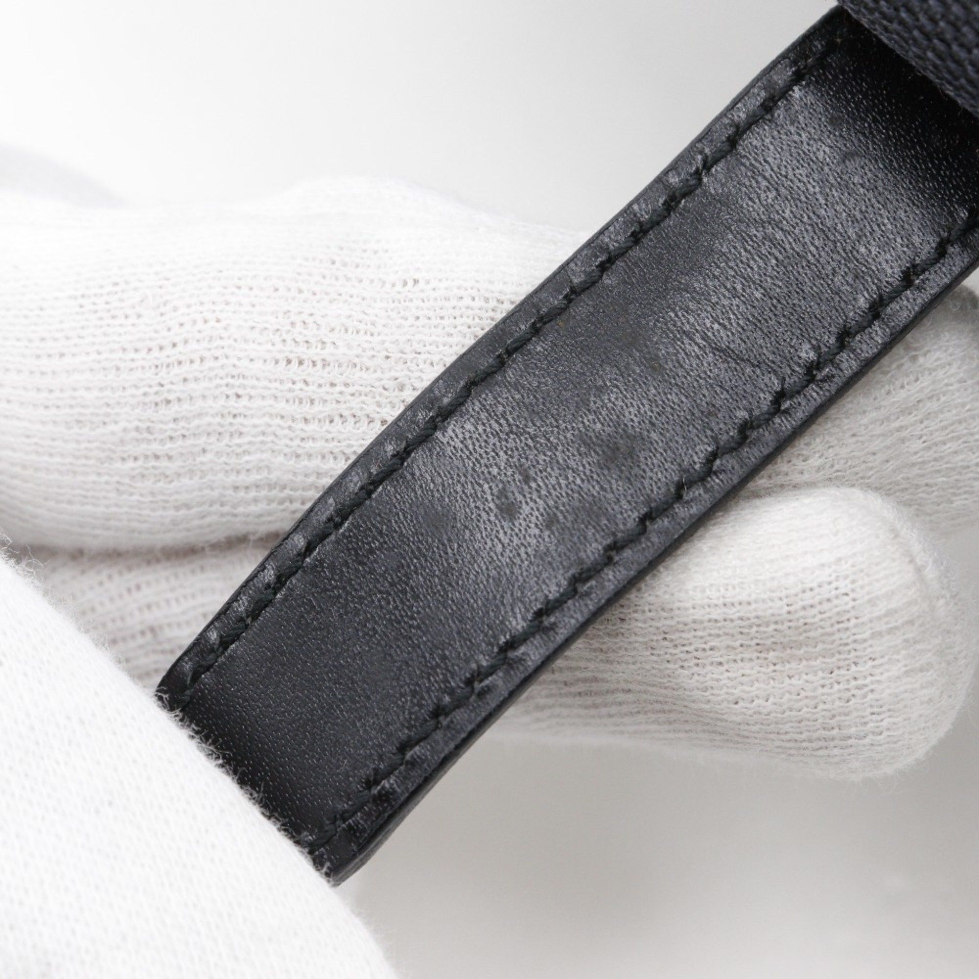 Gucci GUCCI Jackie Line Waist Bag Belt GG Canvas Black Flap Women's Size ONE SIZE - 14 Thumbnail