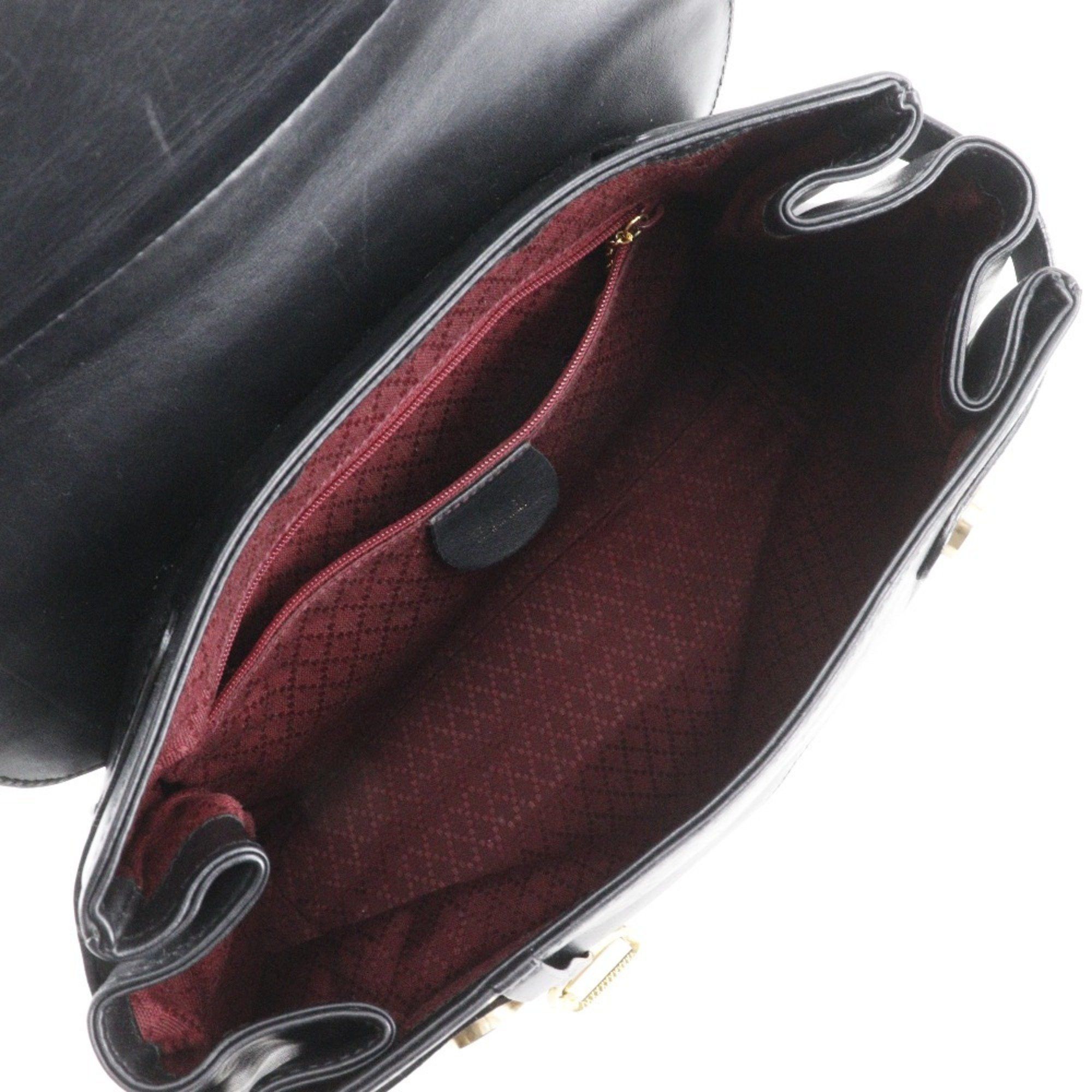 Gucci GUCCI Old Gucci Backpack/Daypack Calfskin Black 2way A5 Type Women's Size ONE SIZE - 8 Thumbnail