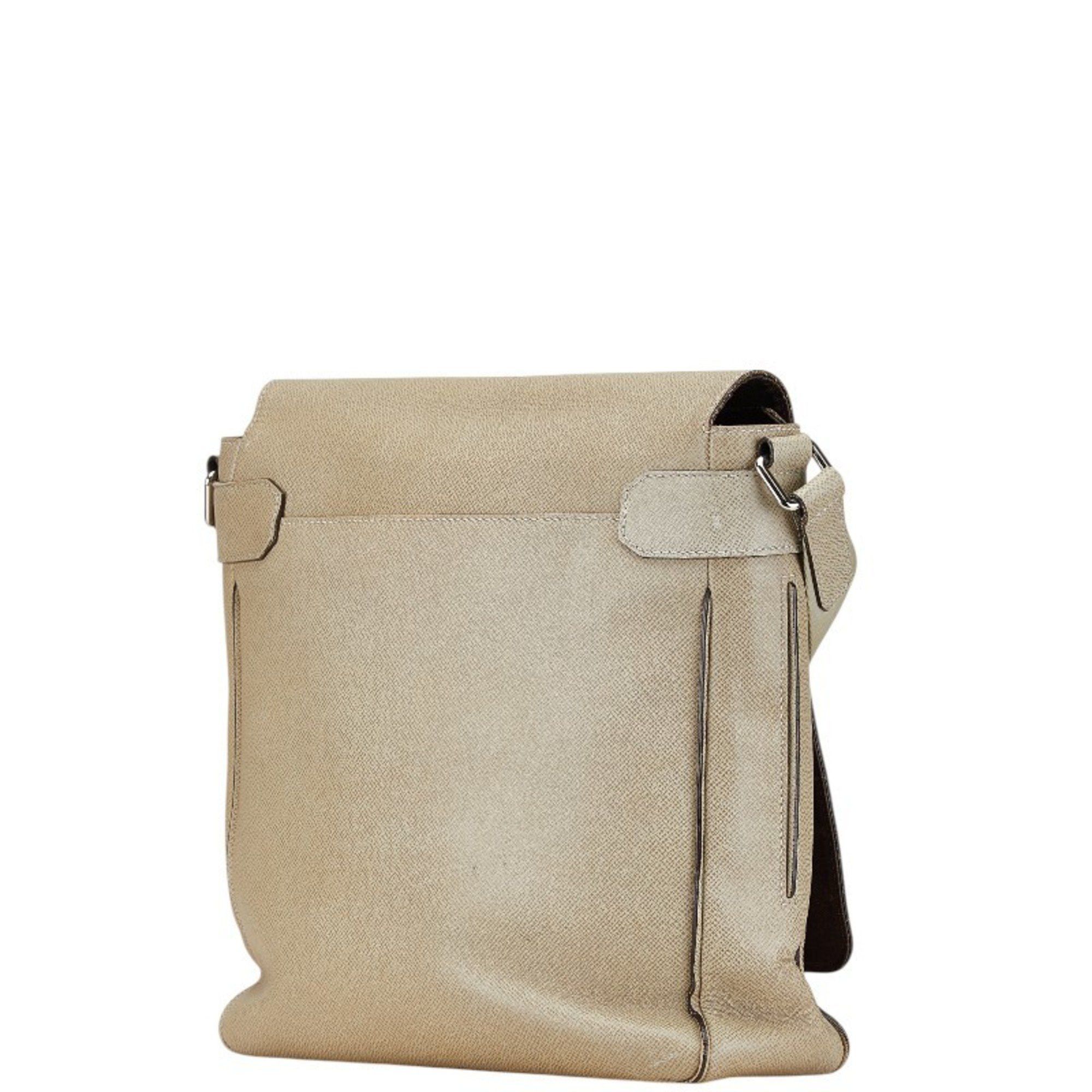Louis Vuitton Louis Vuitton Taiga Milo Shoulder Bag M32633 Polaire Beige Leather Women's LOUIS VUITTON Size ONE SIZE - 2 Thumbnail
